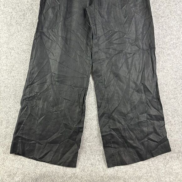 Banana Republic European Flax Linen Pants Womens 0 High Rise Volume Wide Leg NEW - Picture 3 of 16